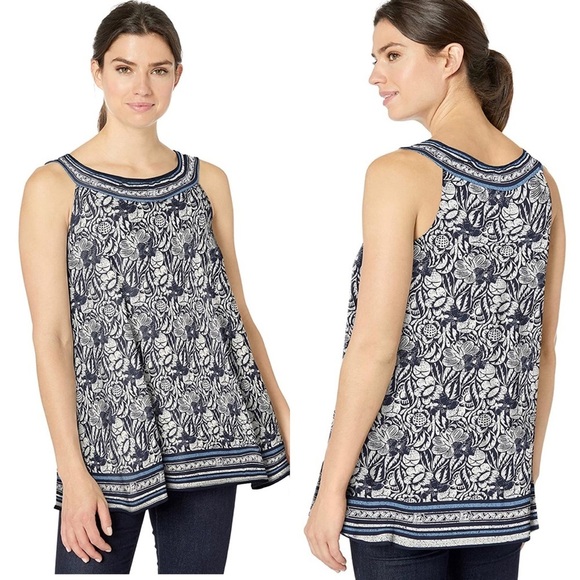 Max Studio Women'sPrinted Matte Blouse - Picture 1 of 7